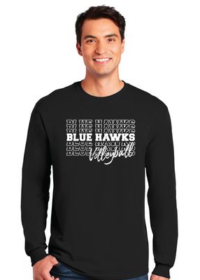 Rock Hill Blue Hawks VB - Stacked BH - Long Sleeve
