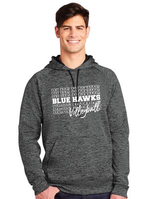 Rock Hill Blue Hawks VB - Stacked BH - Electric Dri Fit Hoodie