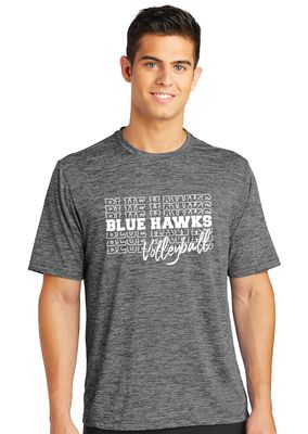 Rock Hill Blue Hawks VB - Stacked BH - Electric Dri Fit Short Sleeve