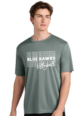 Rock Hill Blue Hawks VB - Stacked BH - Dri Fit Short Sleeve