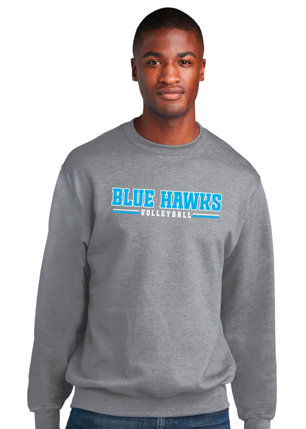 Rock Hill Blue Hawks VB - Blue Hawks VB - Crew Sweatshirt