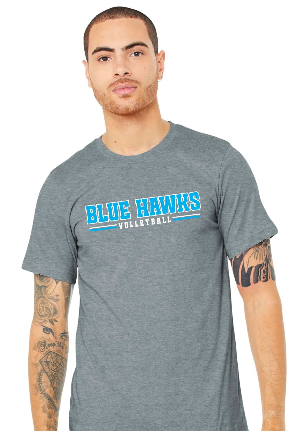 Rock Hill Blue Hawks VB - Blue Hawks VB - Bella+Canvas Short Sleeve