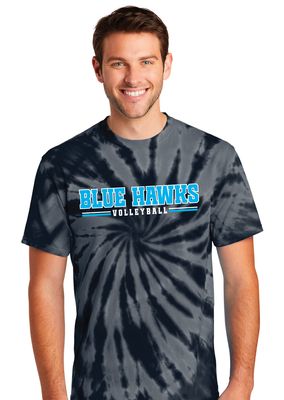 Rock Hill Blue Hawks VB - Blue Hawks VB - Tie Dye Short Sleeve
