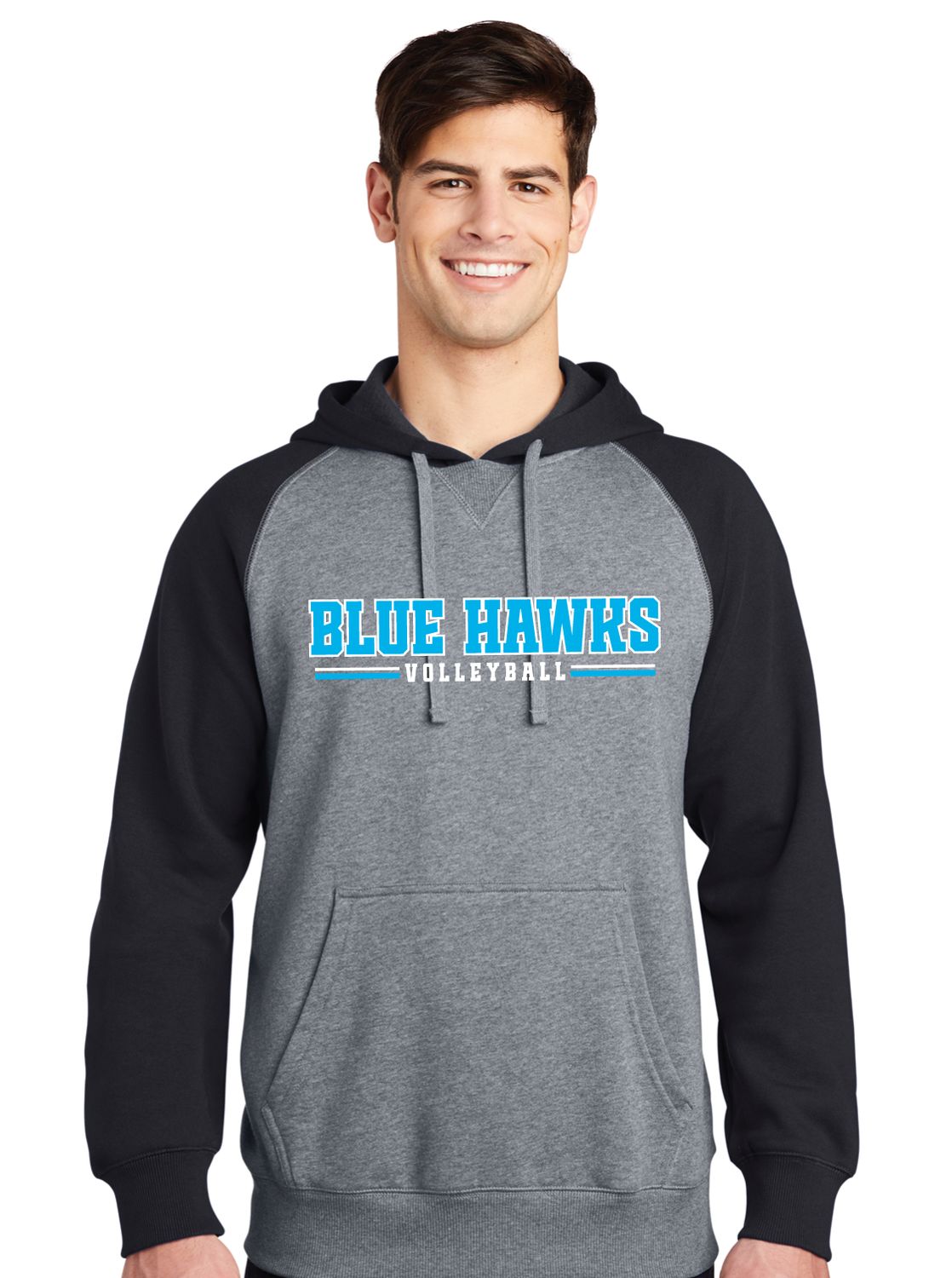Rock Hill Blue Hawks VB - Blue Hawks VB - Raglan Hoodie