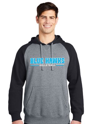 Rock Hill Blue Hawks VB - Blue Hawks VB - Raglan Hoodie