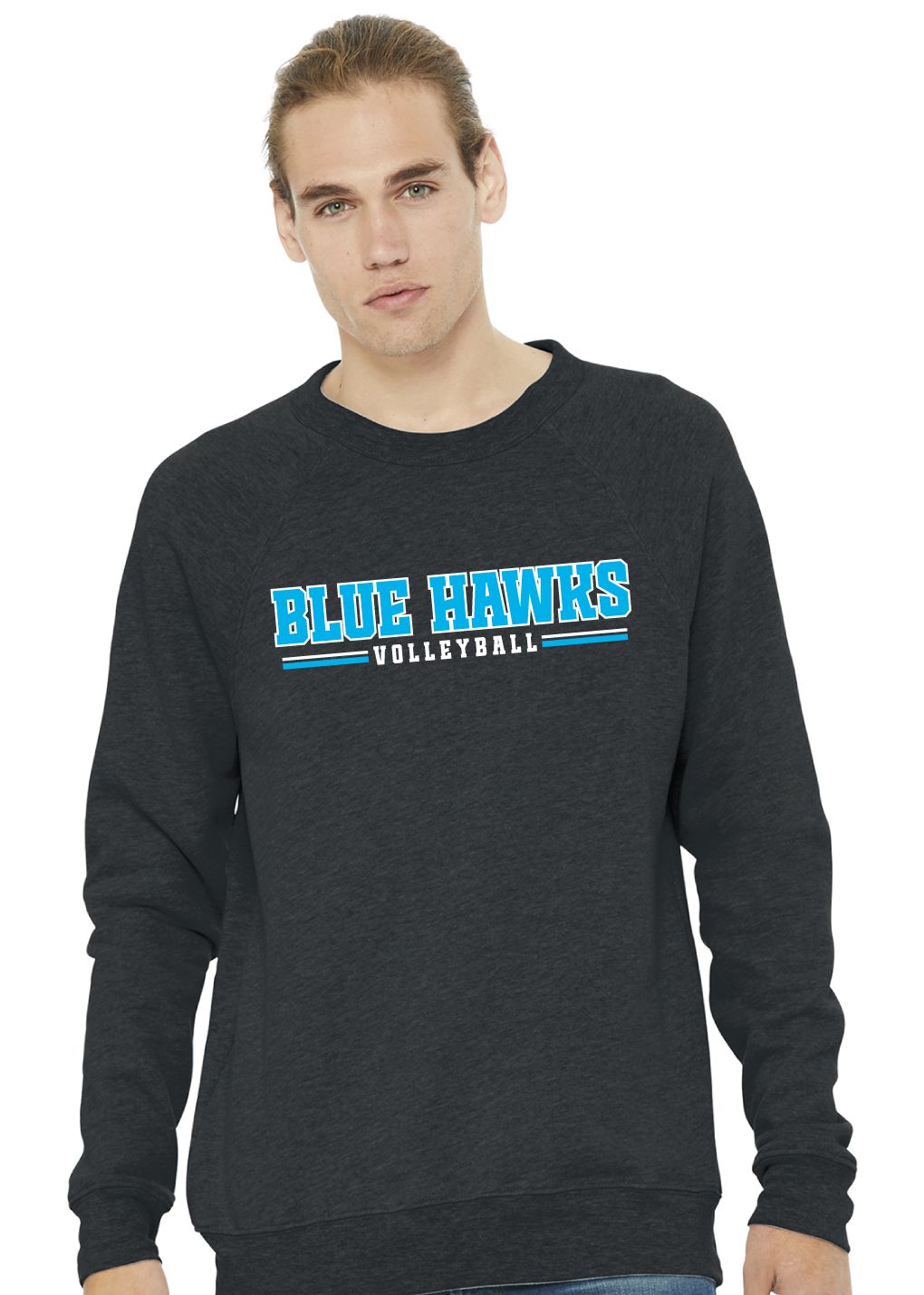 Rock Hill Blue Hawks VB - Blue Hawks VB - Bella+Canvas Crew Sweatshirt