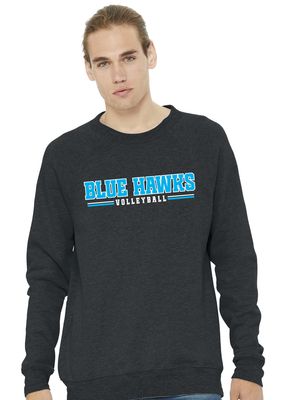 Rock Hill Blue Hawks VB - Blue Hawks VB - Bella+Canvas Crew Sweatshirt