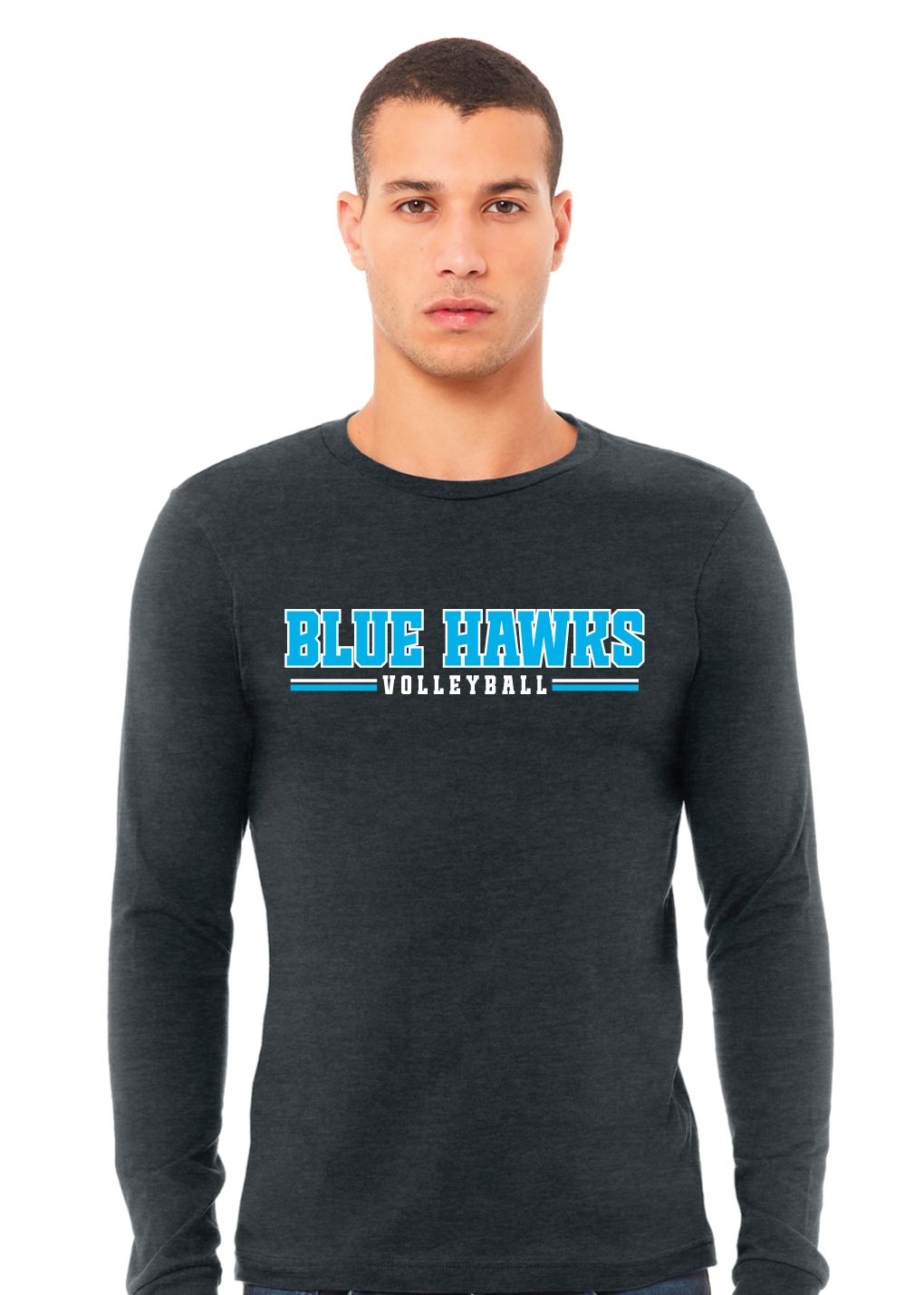 Rock Hill Blue Hawks VB - Blue Hawks VB - Bella+Canvas Long Sleeve