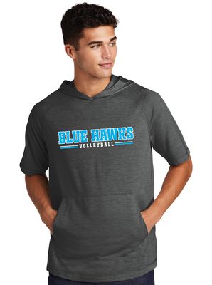 Rock Hill Blue Hawks VB - Blue Hawks VB - Short Sleeve Hoodie
