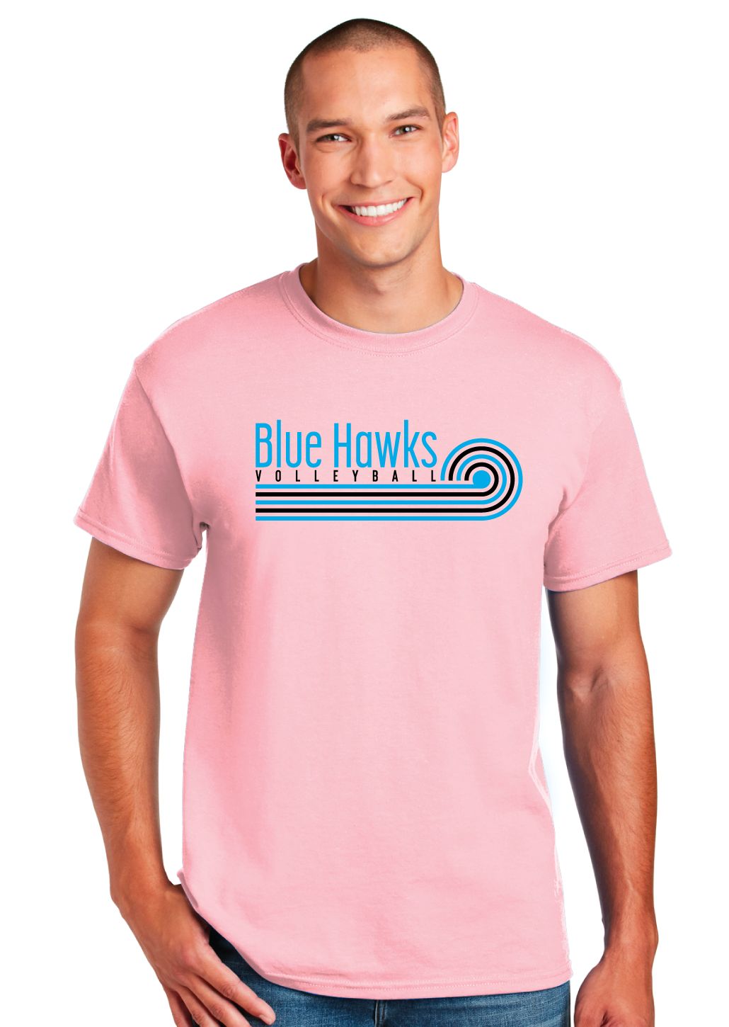 Rock Hill Blue Hawks VB - Swirl - Short Sleeve