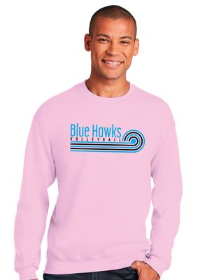 Rock Hill Blue Hawks VB - Swirl - Crew Sweatshirt