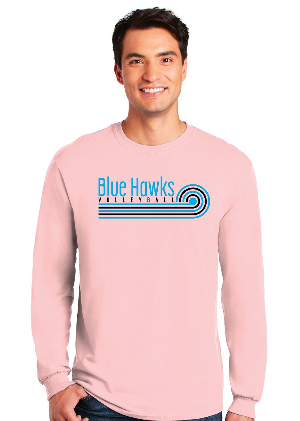 Rock Hill Blue Hawks VB - Swirl - Long Sleeve