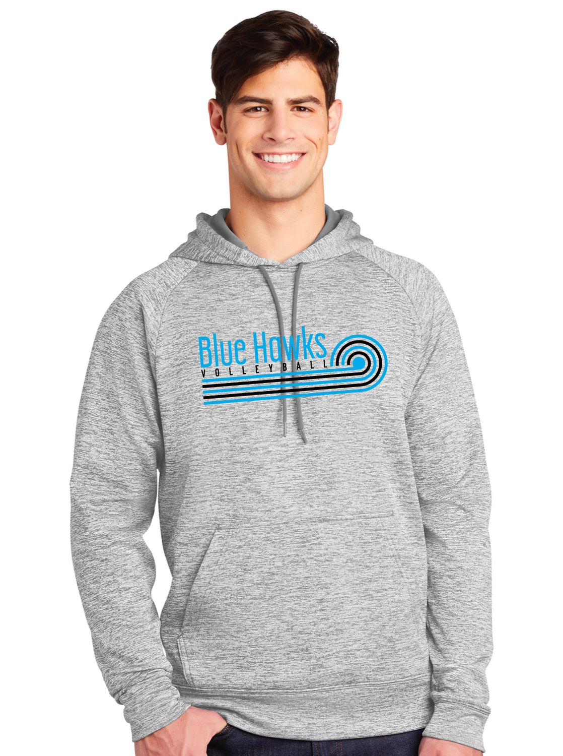 Rock Hill Blue Hawks VB - Swirl - Electric Dri Fit Hoodie