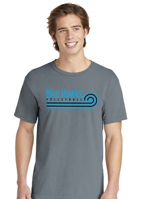 Rock Hill Blue Hawks VB - Swirl - Comfort Colors Short Sleeve