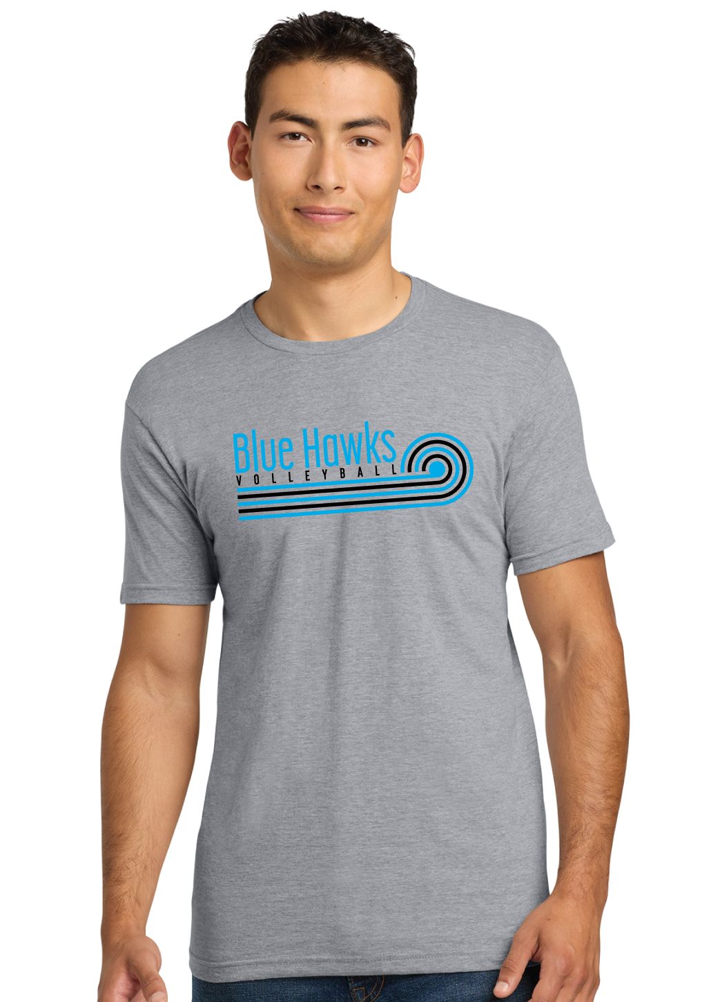 Rock Hill Blue Hawks VB - Swirl - Next Level Short Sleeve
