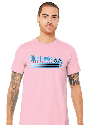 Rock Hill Blue Hawks VB - Swirl - Bella+Canvas Short Sleeve