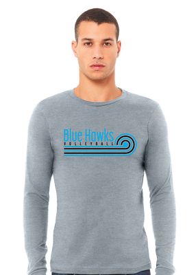Rock Hill Blue Hawks VB - Swirl - Bella+Canvas Long Sleeve