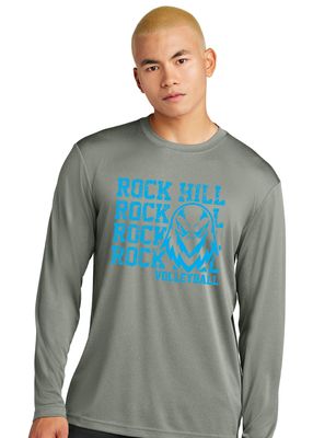 Rock Hill Blue Hawks VB - Stacked Rock - Dri Fit Long Sleeve