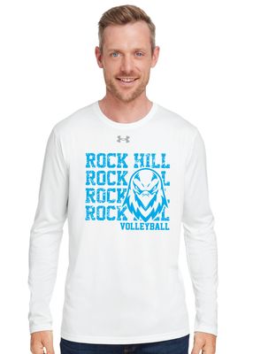 Rock Hill Blue Hawks VB - Stacked Rock - Under Armour Long Sleeve