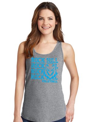 Rock Hill Blue Hawks VB - Stacked Rock - Cotton Tank