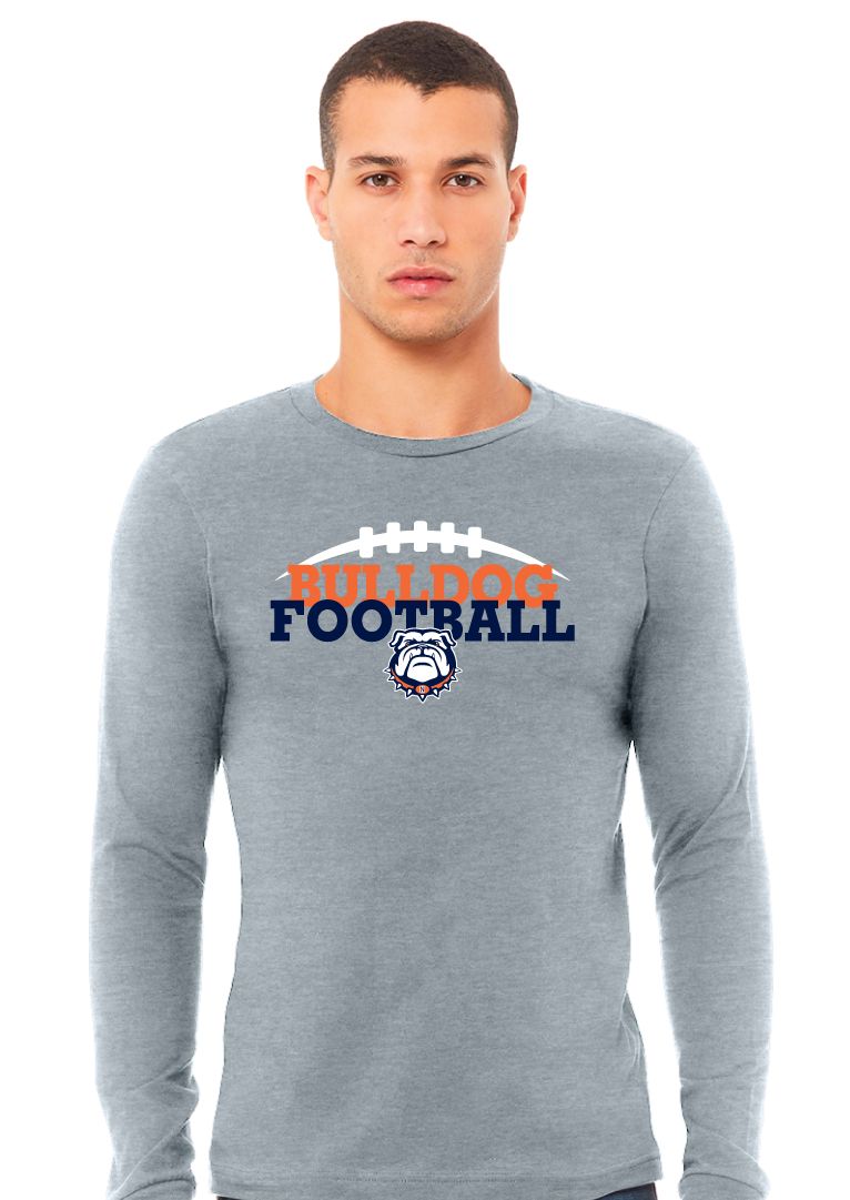 North Football - Bulldog Football - Bella+Canvas Long Sleeve