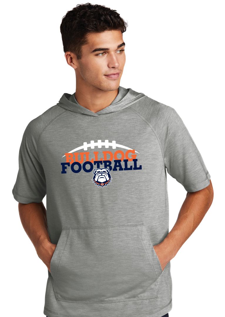 North Football - Bulldog Football - Short Sleeve Hoodie