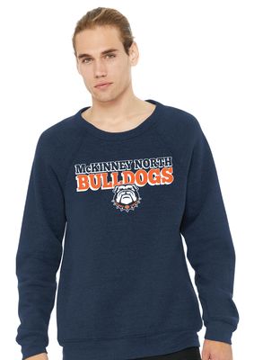 North Football - North Bulldogs - Bella+Canvas Crew Sweatshirt