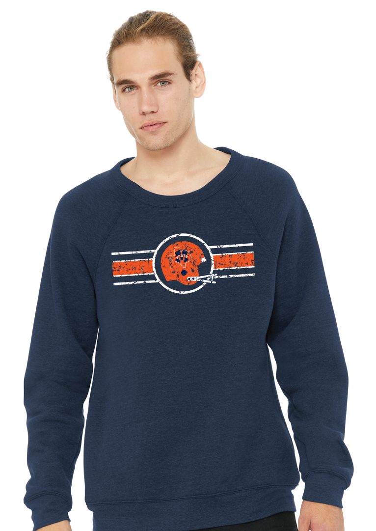 North Football - Vintage Helmet - Bella+Canvas Crew Sweatshirt