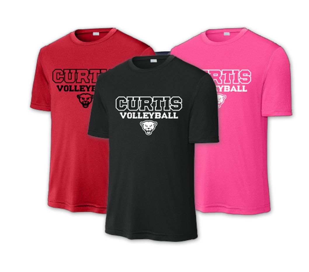 Curtis Cougars Volleyball - Practice Shirt Bundle