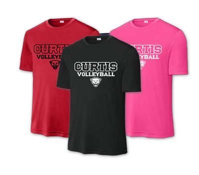 Curtis Cougars Volleyball - Practice Shirt Bundle