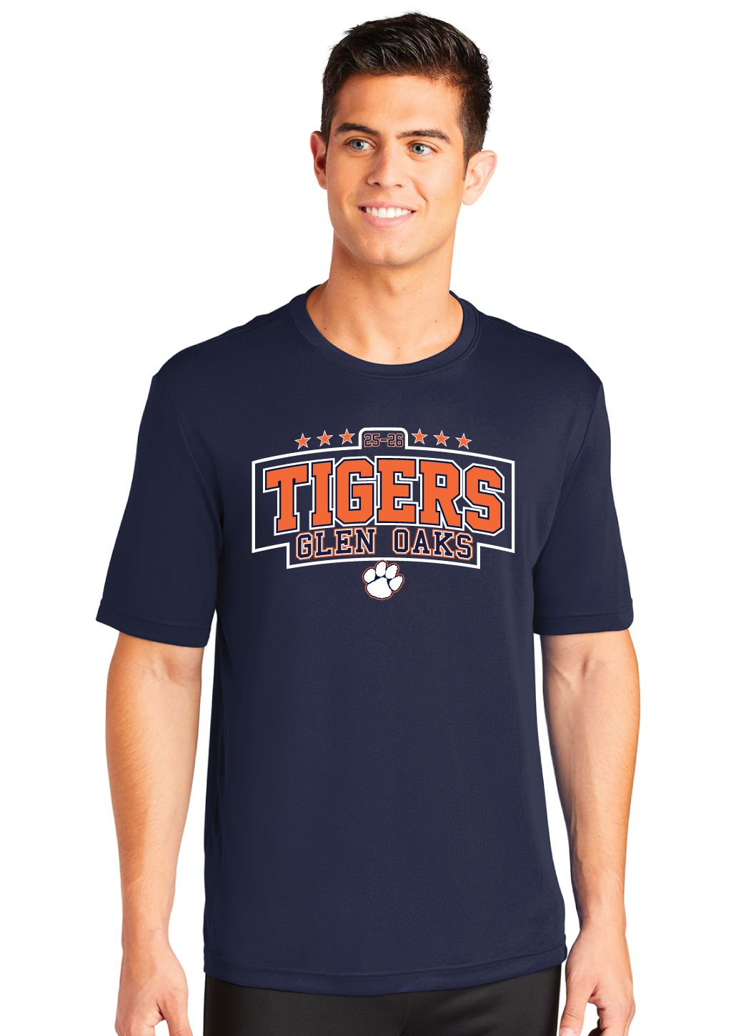 Glen Oaks Elementary - Tiger Arch - Dri Fit Short Sleeve