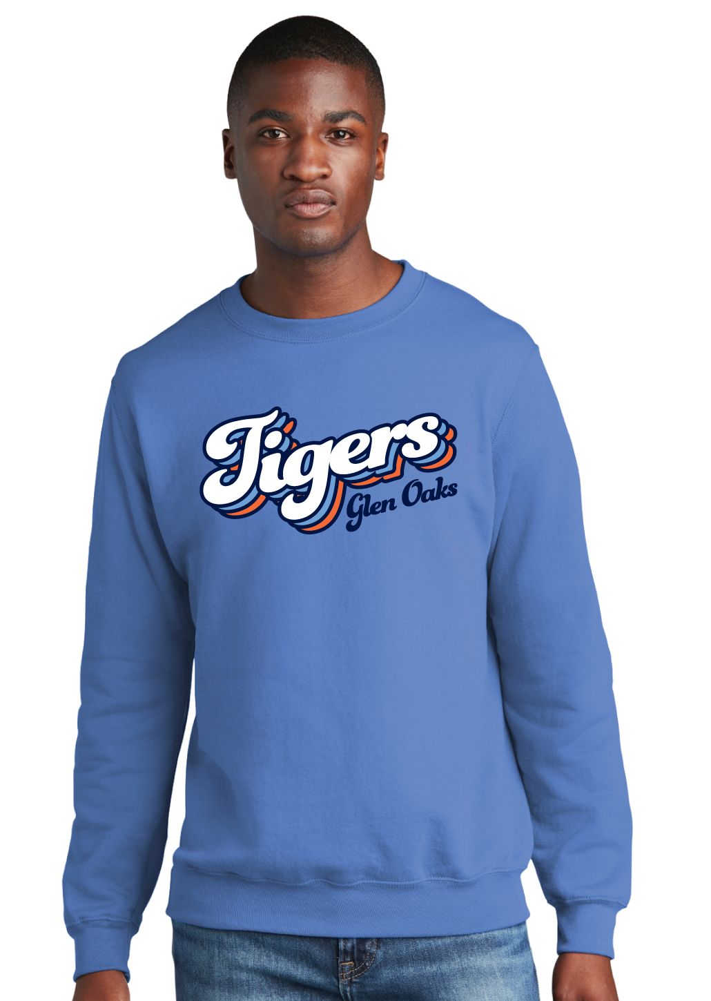 Glen Oaks Elementary - Groovy - Crew Sweatshirt