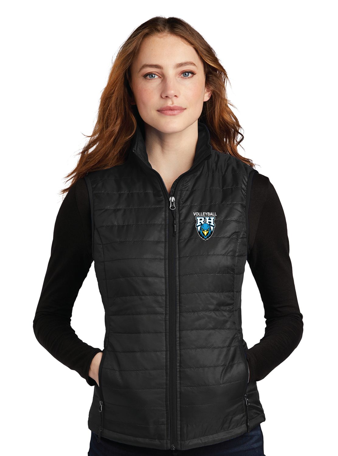 Rock Hill Blue Hawks - Women&#39;s Packable Puffy Vest