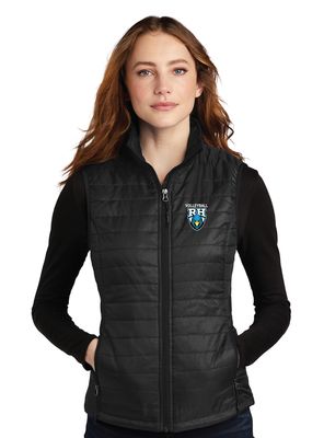 Rock Hill Blue Hawks - Women&#39;s Packable Puffy Vest