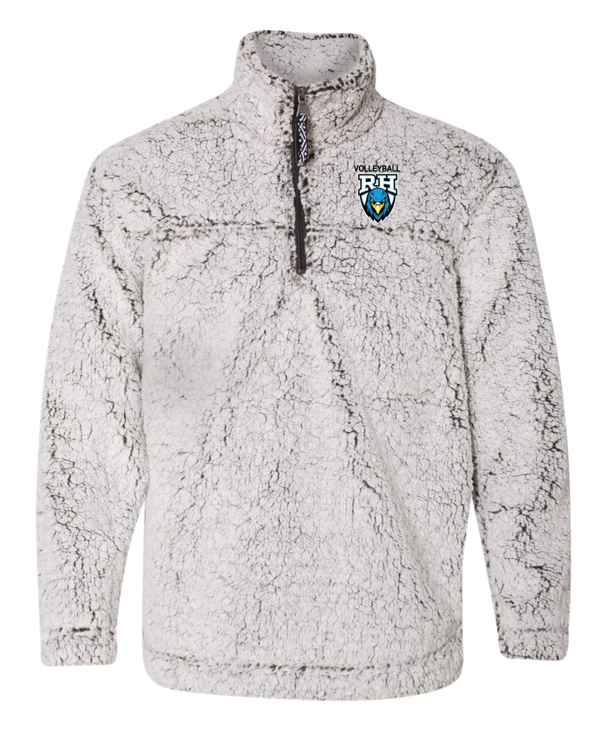 Rock Hill Blue Hawks - Unisex Sherpa Fleece Quarter-Zip Pullover