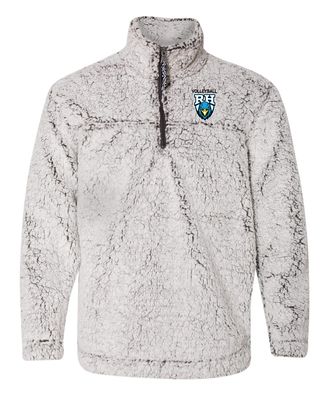 Rock Hill Blue Hawks - Unisex Sherpa Fleece Quarter-Zip Pullover