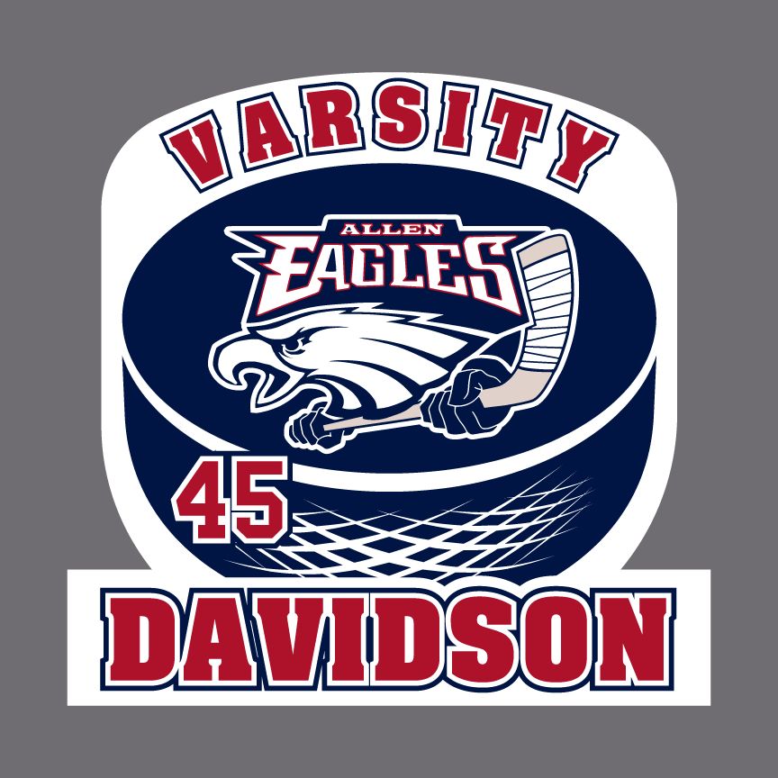 Allen Eagle Hockey - Puck Window Decal
