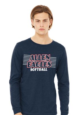 Allen Softball - Slant - Bella+Canvas Long Sleeve