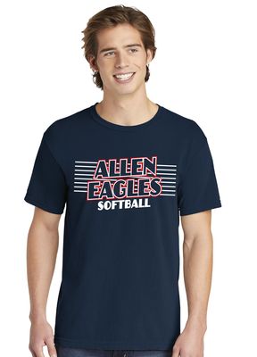 Allen Softball - Slant - Comfort Colors Short Sleeve