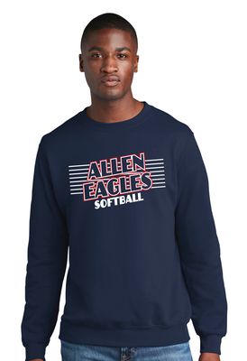 Allen Softball - Slant - Crew Sweatshirt