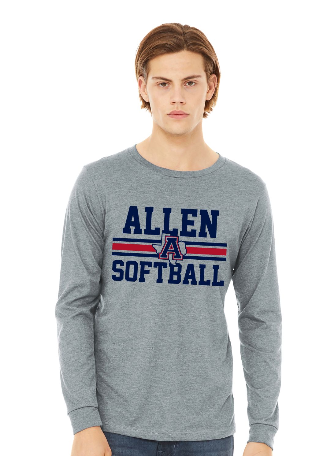 Allen Softball - Bold - Bella+Canvas Long Sleeve