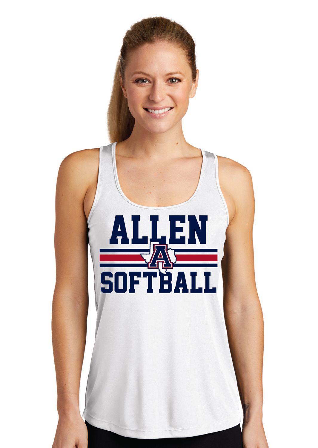 Allen Softball - Bold - Dri Fit Racerback Tank
