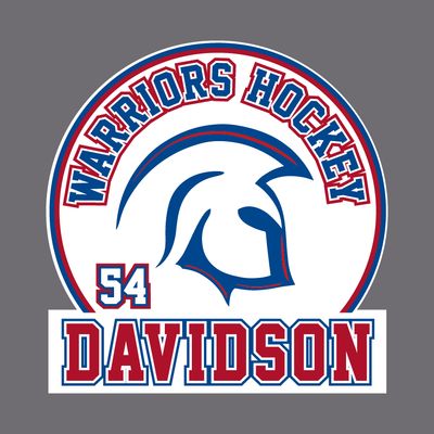 Warriors Hockey - Personalized Window Decal