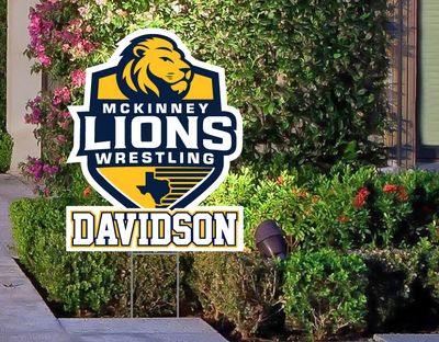 McKinney Wrestling - Yard Sign