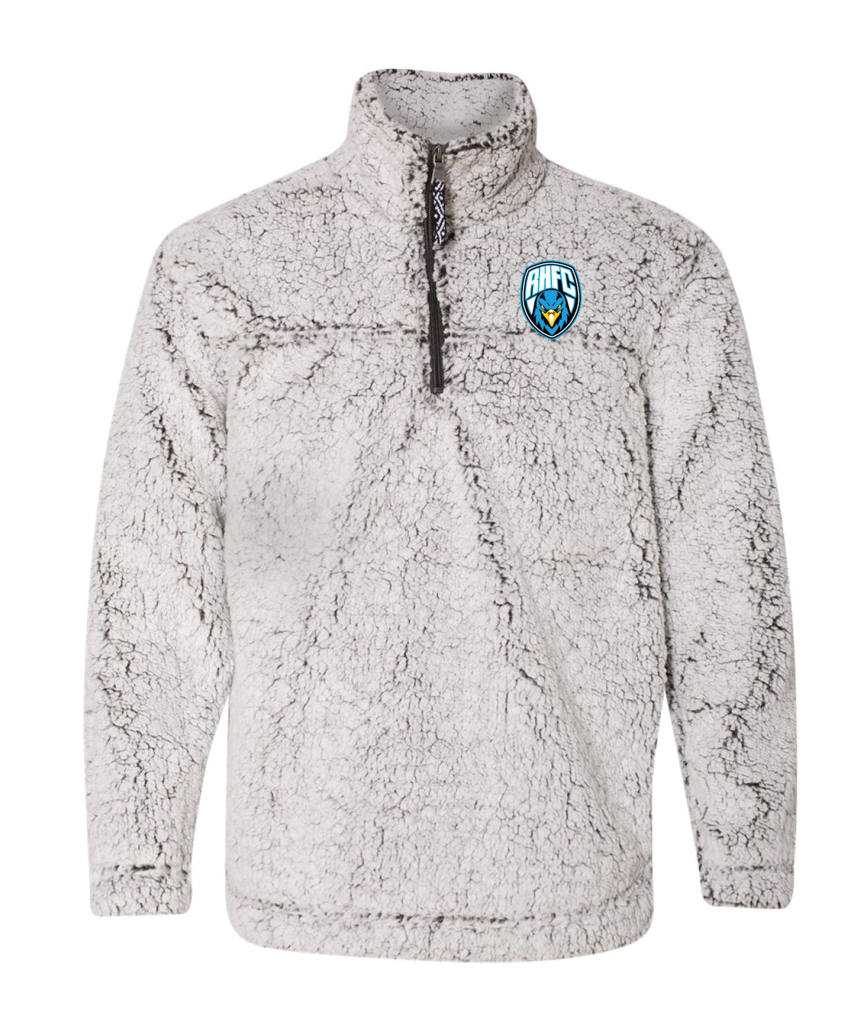 Rock Hill Blue Hawks Soccer - Unisex Sherpa Fleece Quarter-Zip Pullover