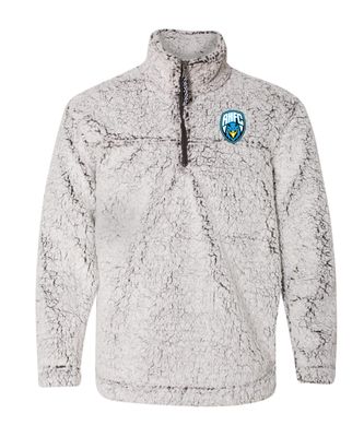 Rock Hill Blue Hawks Soccer - Unisex Sherpa Fleece Quarter-Zip Pullover