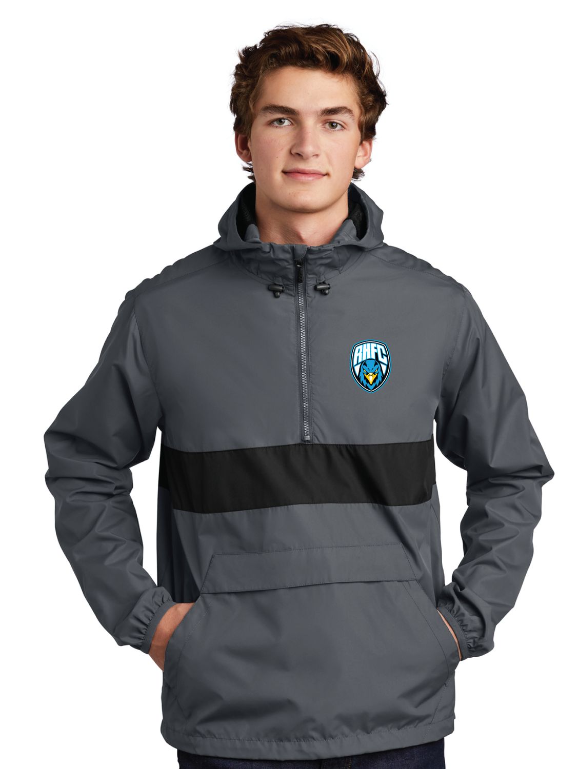 Rock Hill Blue Hawks Soccer - Zipped Pocket Anorak