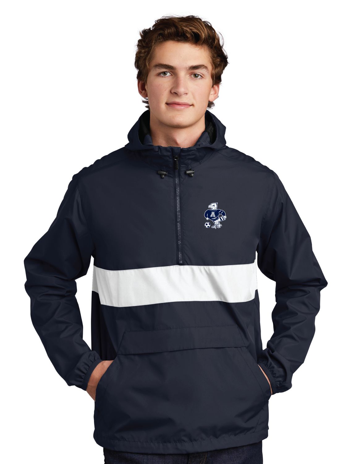 Allen Boys Soccer - Embroidered Anorak, Embroidered Logo: Tuffy Soccer