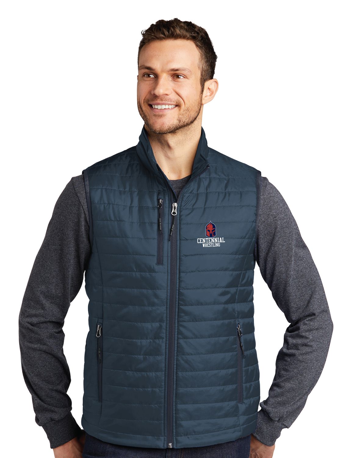 Centennial Wrestling - Mens Packable Puffy Vest