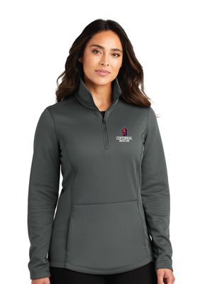 Centennial Wrestling - Ladies Smooth Fleece 1/4-Zip